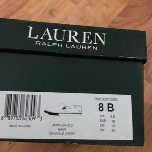 Ralph Lauren Shoes - New Navystripesize 8 b Ralph Lauren Slip on shoe Ralph Lauren Shoes - New Navystripesize 8 b Ralph Lauren Slip on shoe